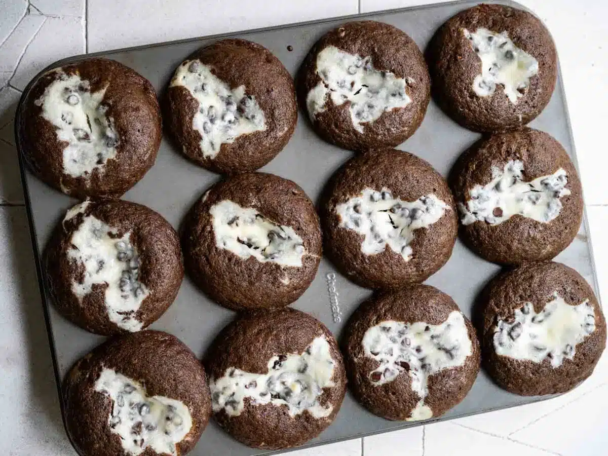 cupcakes after they come out of the oven 