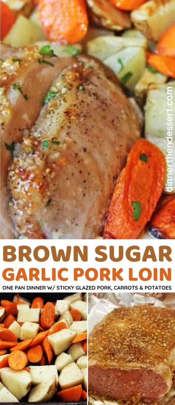 Brown Sugar Garlic Pork Loin Collage