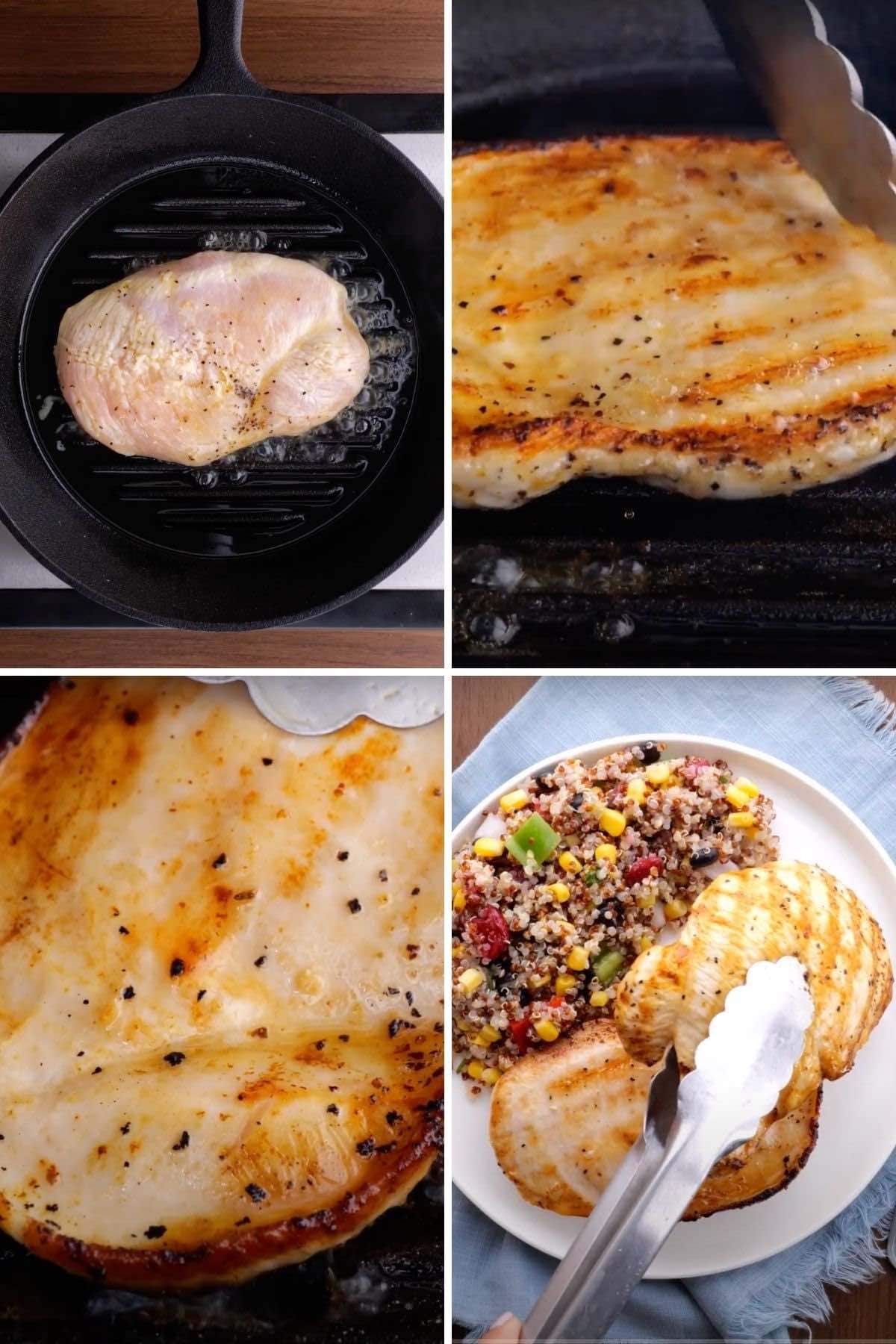 Easy Grilled Chicken Collage