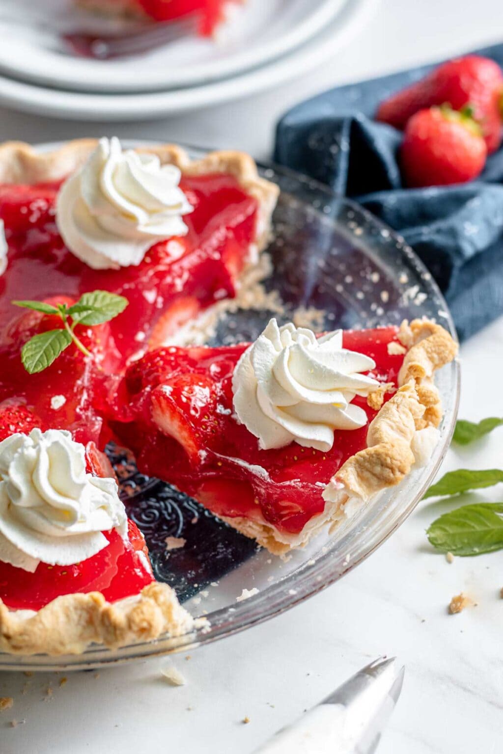 Strawberry Jello Pie Recipe - Dinner, then Dessert