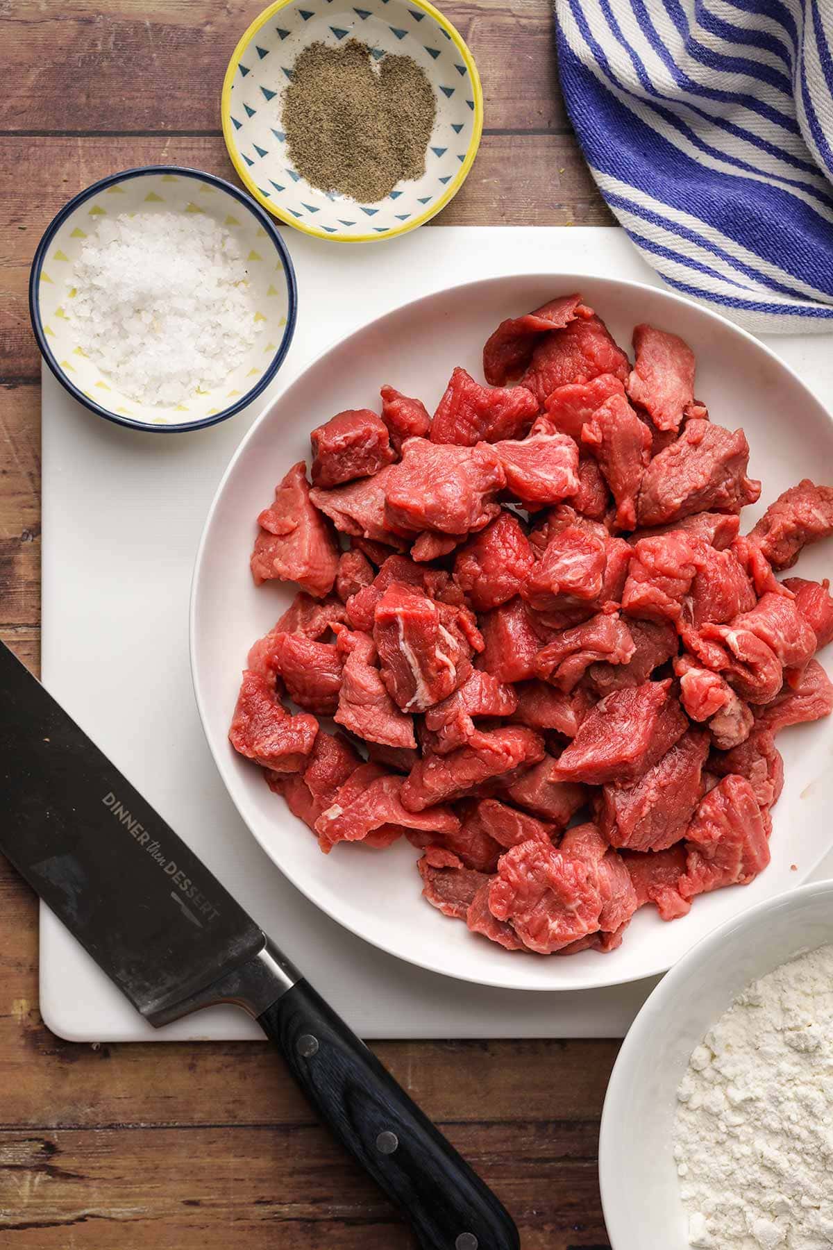 Beef Tips with Mushroom Gravy meat cubed