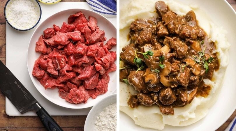 Beef Tips With Mushroom Gravy Recipe - Dinner, Then Dessert