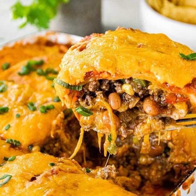 Cheesy Taco Lasagna Recipe Dinner, then Dessert
