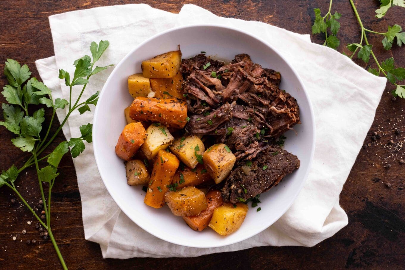 Easy Slow Cooker Pot Roast  Classic Recipe with Potatoes & Carrots