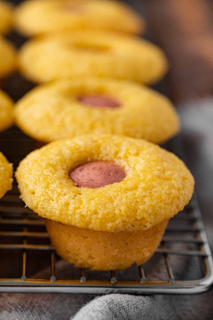 Corndog Mini Muffins Recipe - Dinner, then Dessert