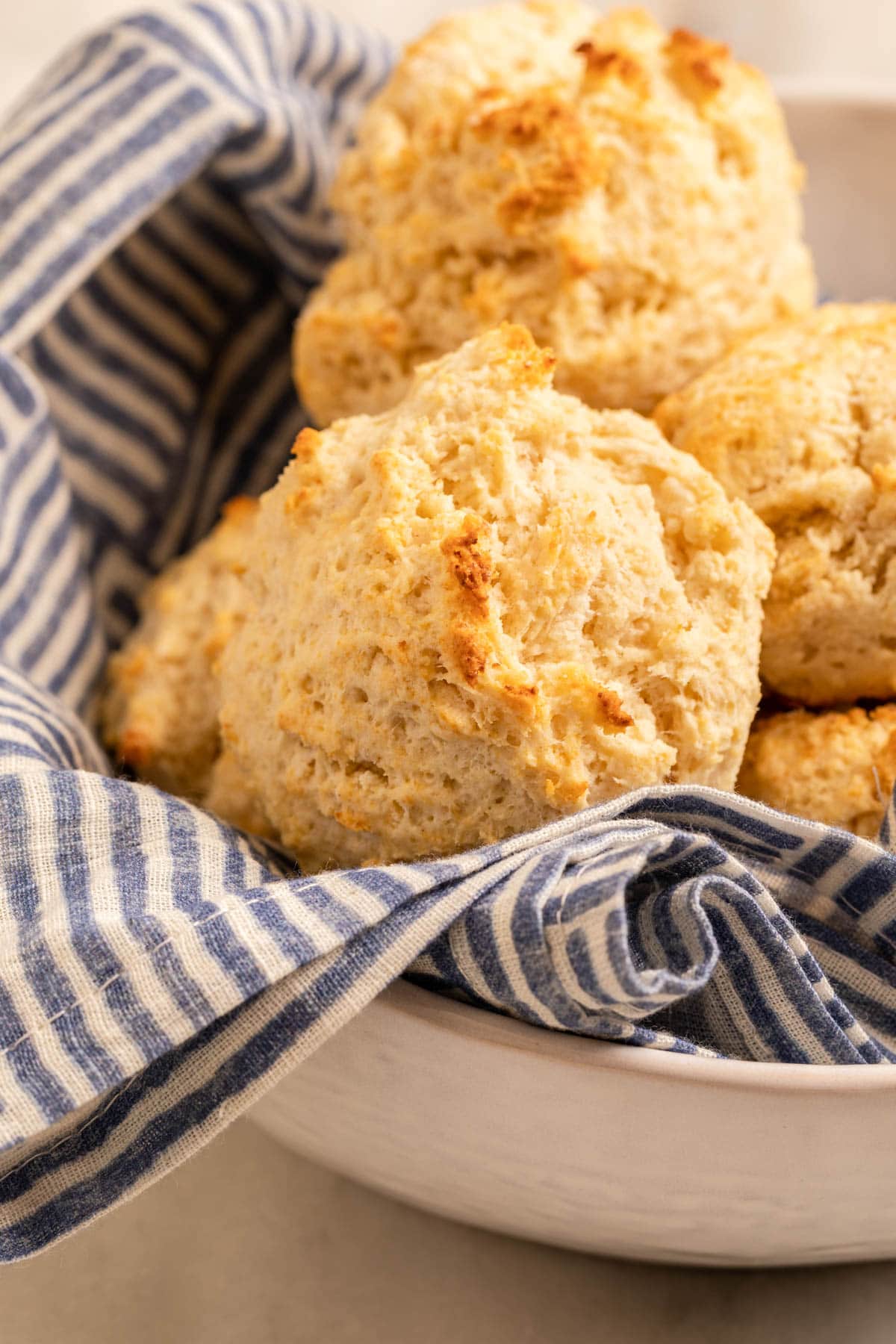Homemade Baking Mix biscuits in serving bowl