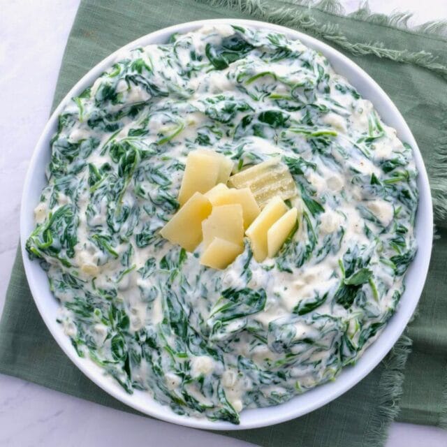 Morton's Steakhouse Creamed Spinach in bowl, 1x1