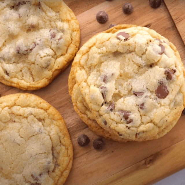 Cookies on a cutting board