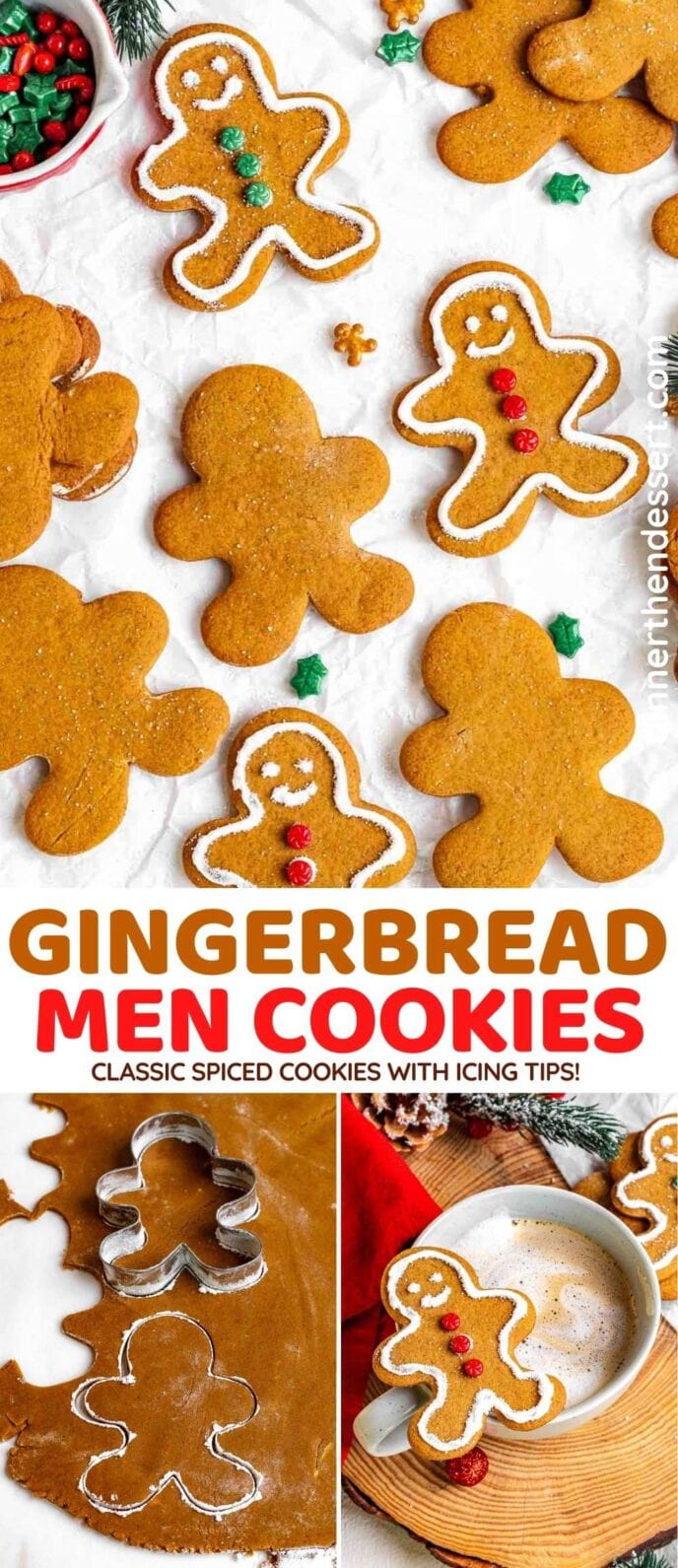 Collage of Gingerbread Men Cookies