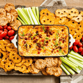 Dip in the middle of a platter surrounded with dippables