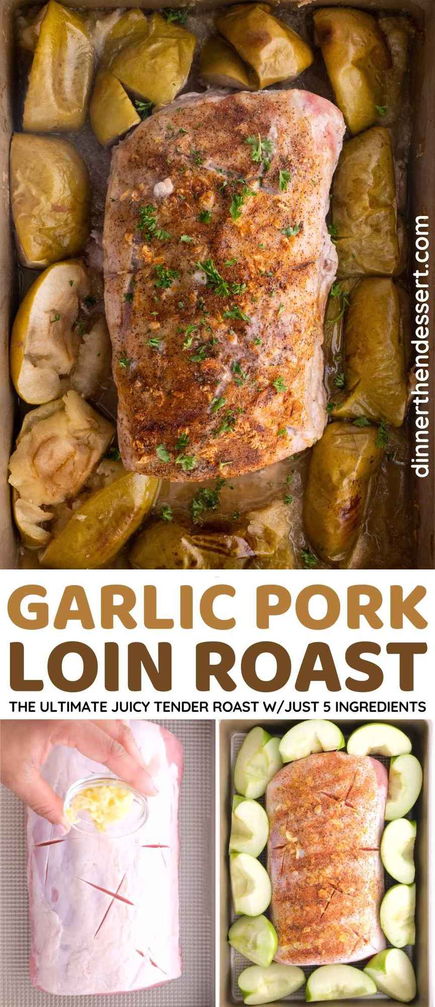 Ultimate Garlic Pork Loin Roast Recipe [VIDEO] - Dinner, then Dessert