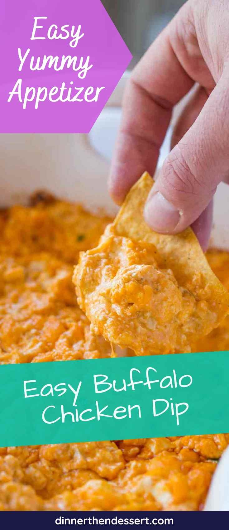 Slow Cooker Buffalo Chicken Dip Recipe [VIDEO] - Dinner, then Dessert