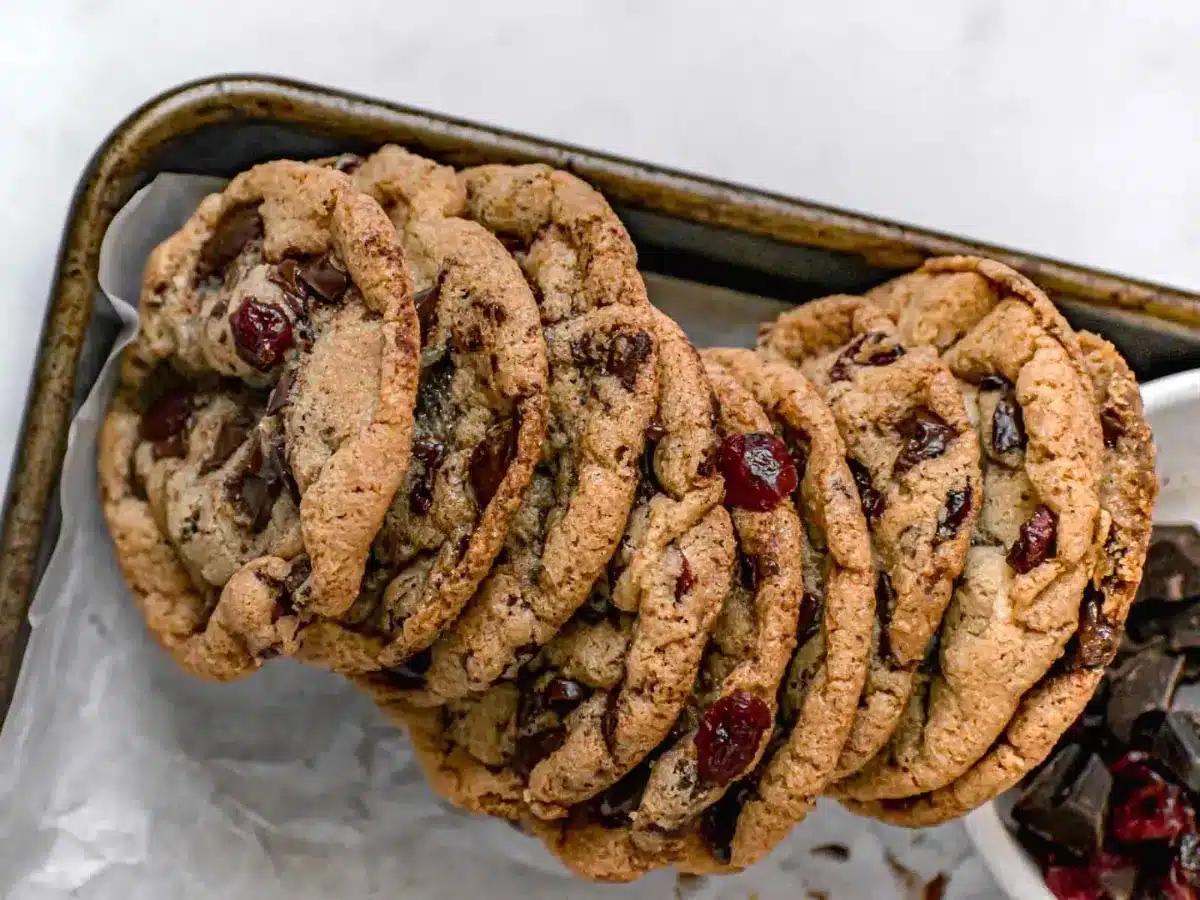 cookies spread on a baking tray