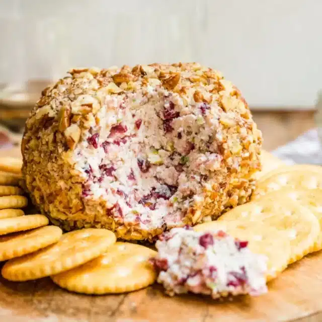 Ingredients rolled up and served with crackers
