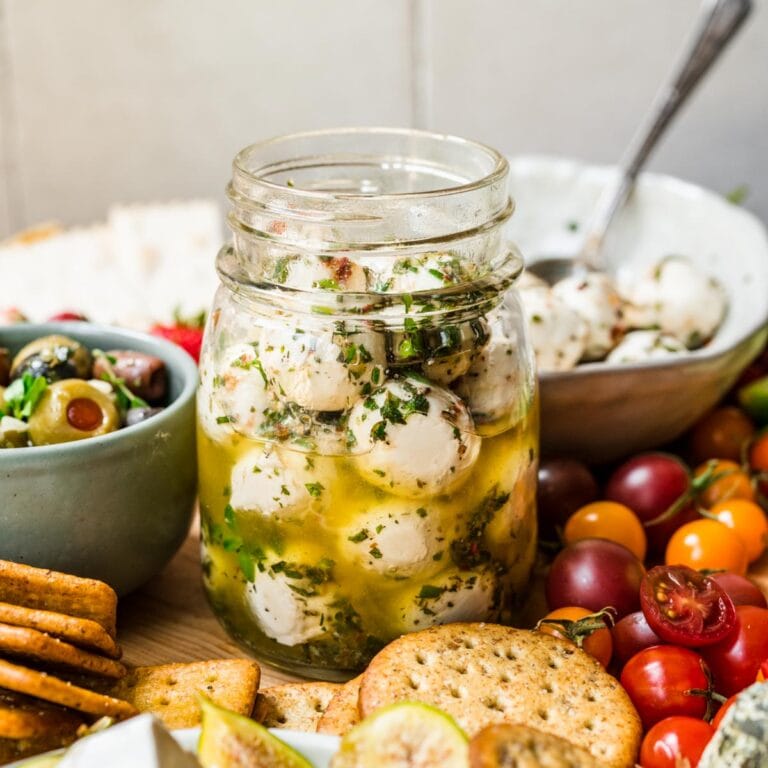 Marinated Mozzarella Cheese Balls Recipe Dinner, then Dessert