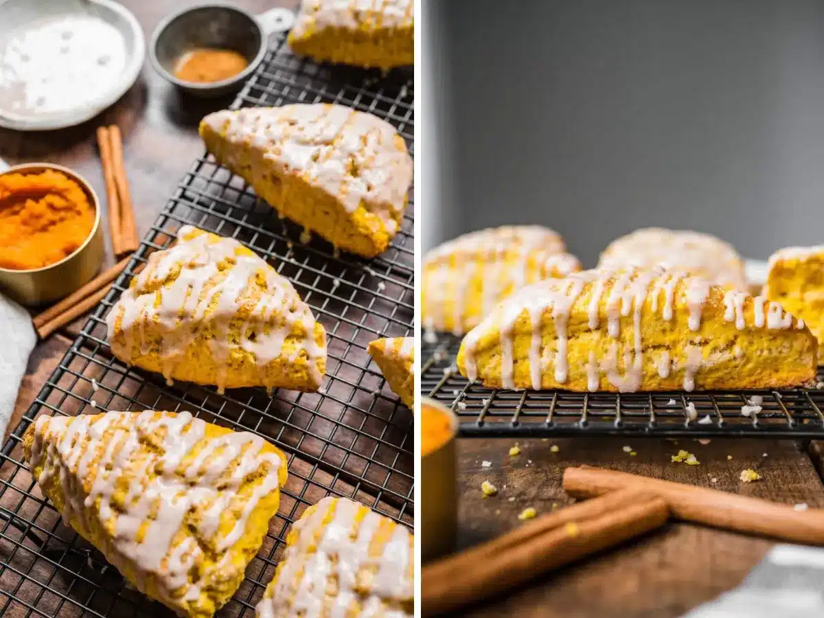 collage od scones ready to serve