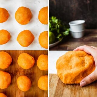 Crackers Collage of prep steps