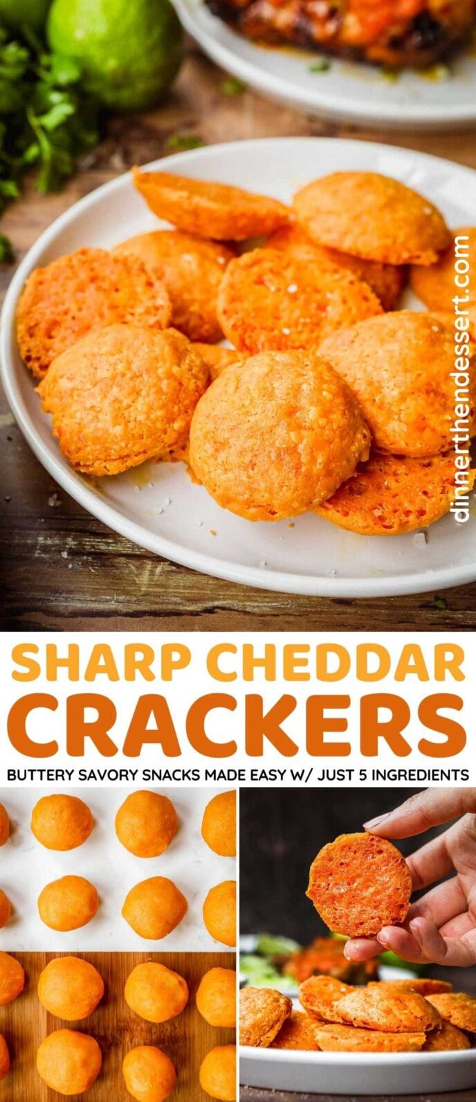 Sharp Cheddar Crackers Collage