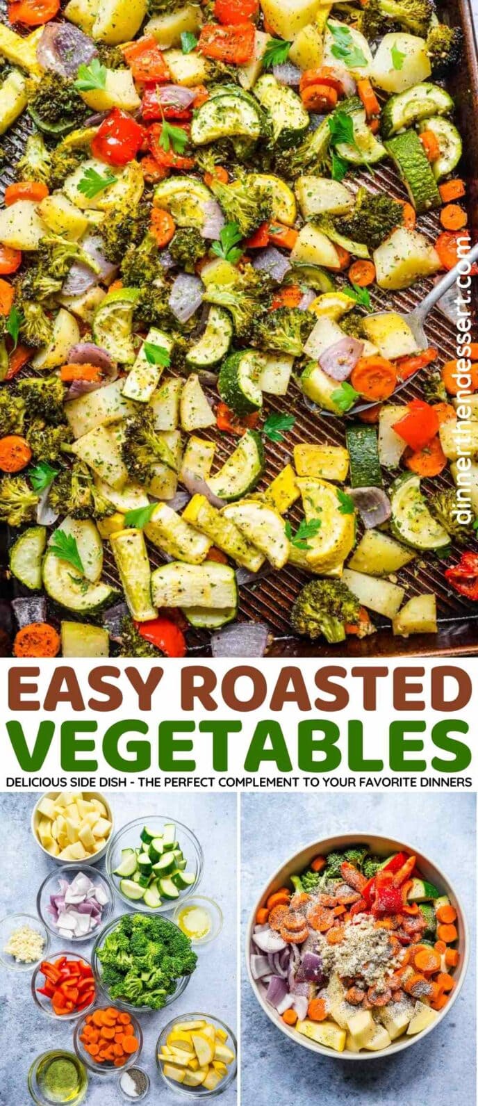 Easy Roasted Vegetables Recipe - Dinner, then Dessert