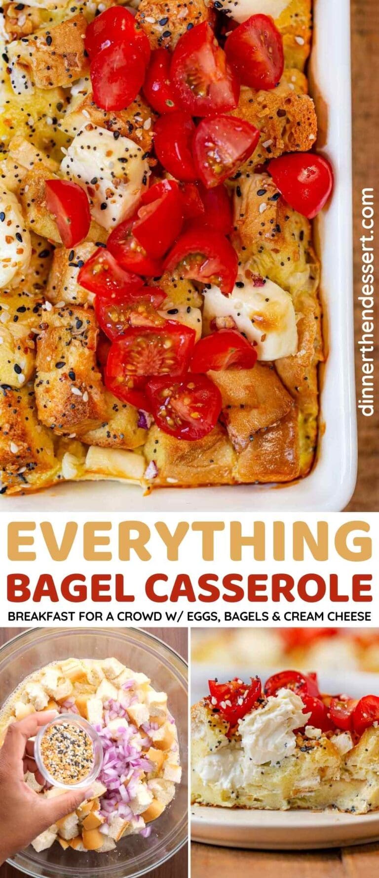 Everything Bagel Breakfast Casserole Recipe [VIDEO] - Dinner, Then Dessert