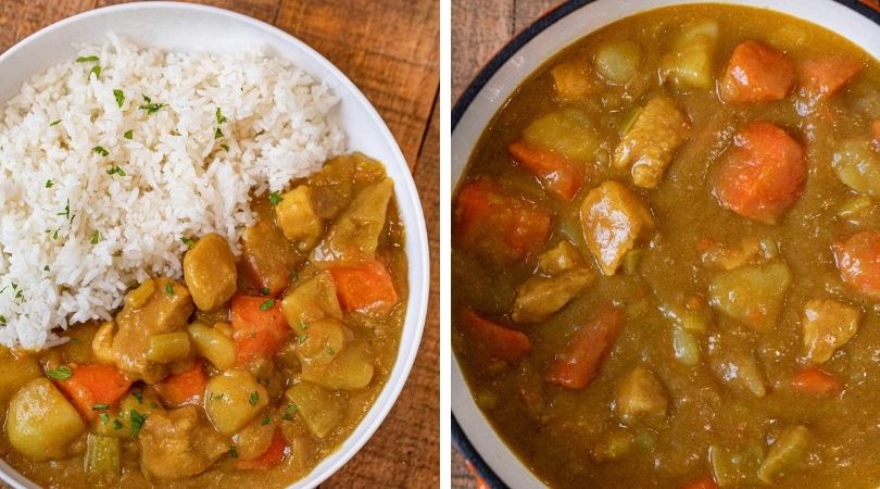 Japanese Mild Chicken Curry with S&B Golden Curry 