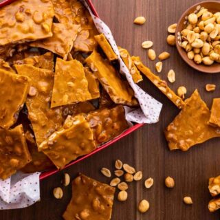 Peanut candy in a box