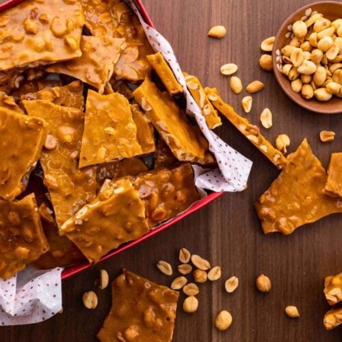 Peanut candy in a box