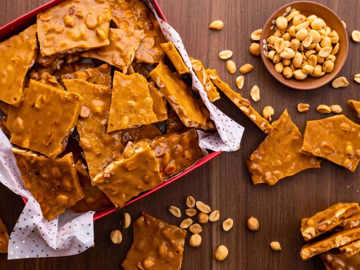 Peanut candy in a box