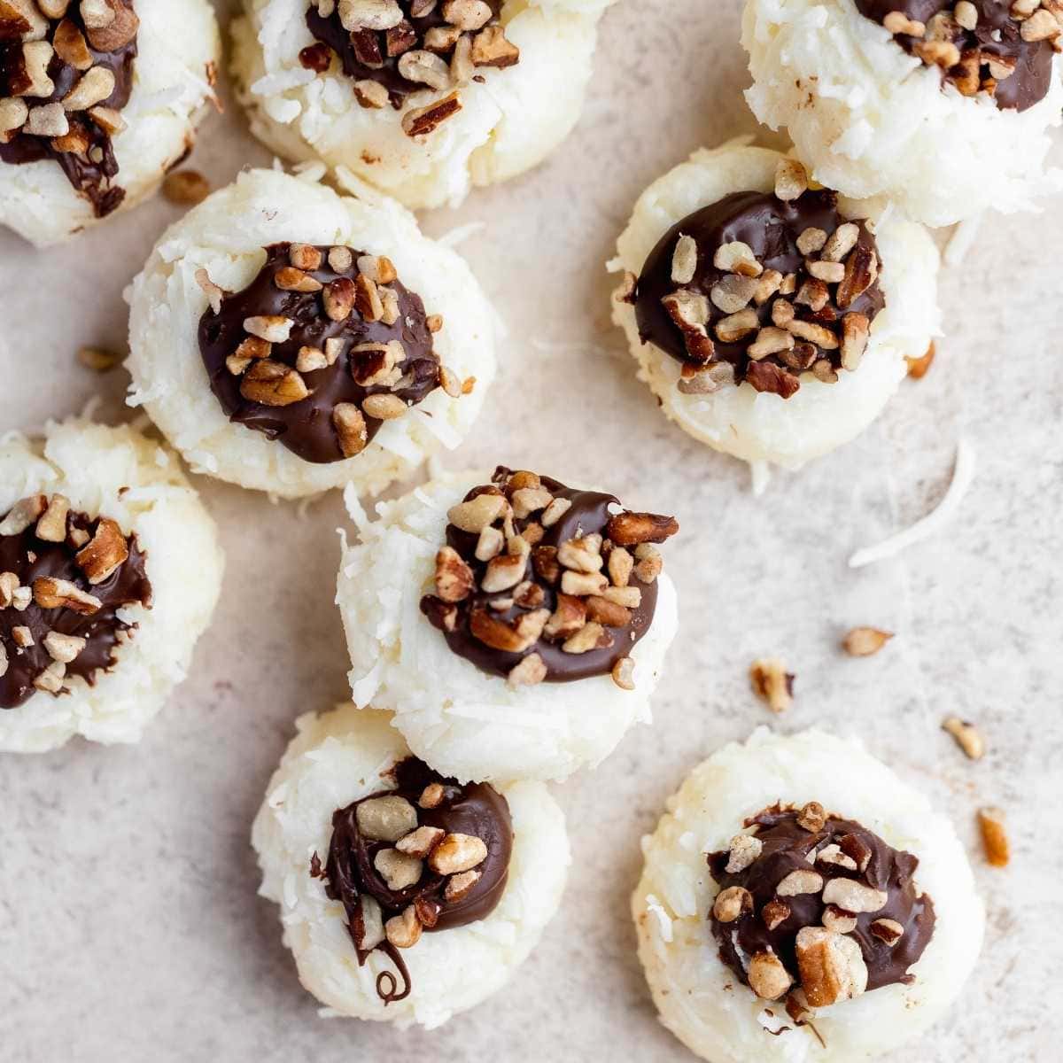 Coconut Joy Candies finished and spread out