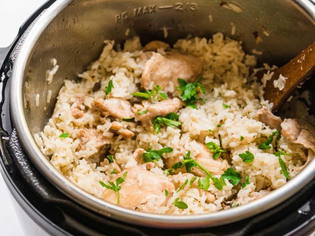 Easy Chicken and Rice – Instant Pot Recipes