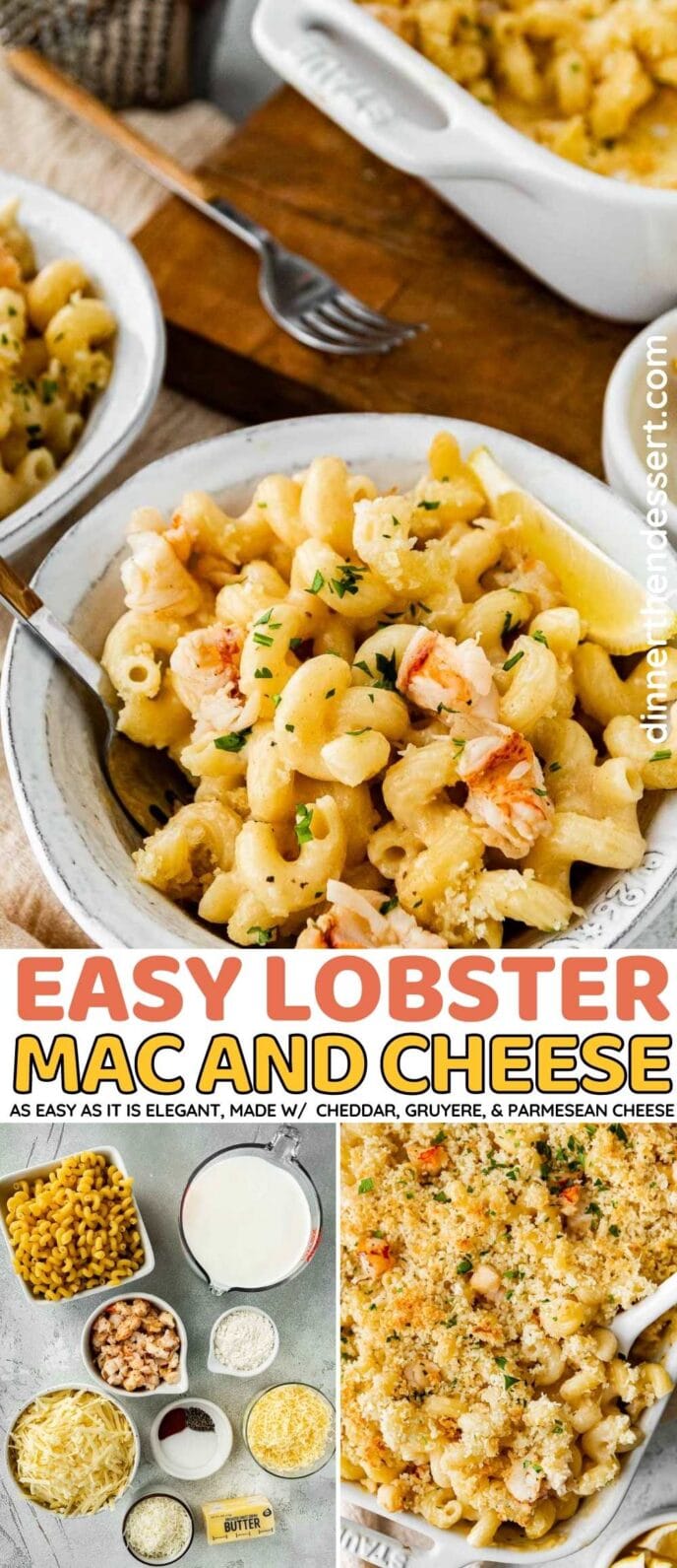 Lobster Mac and Cheese collage
