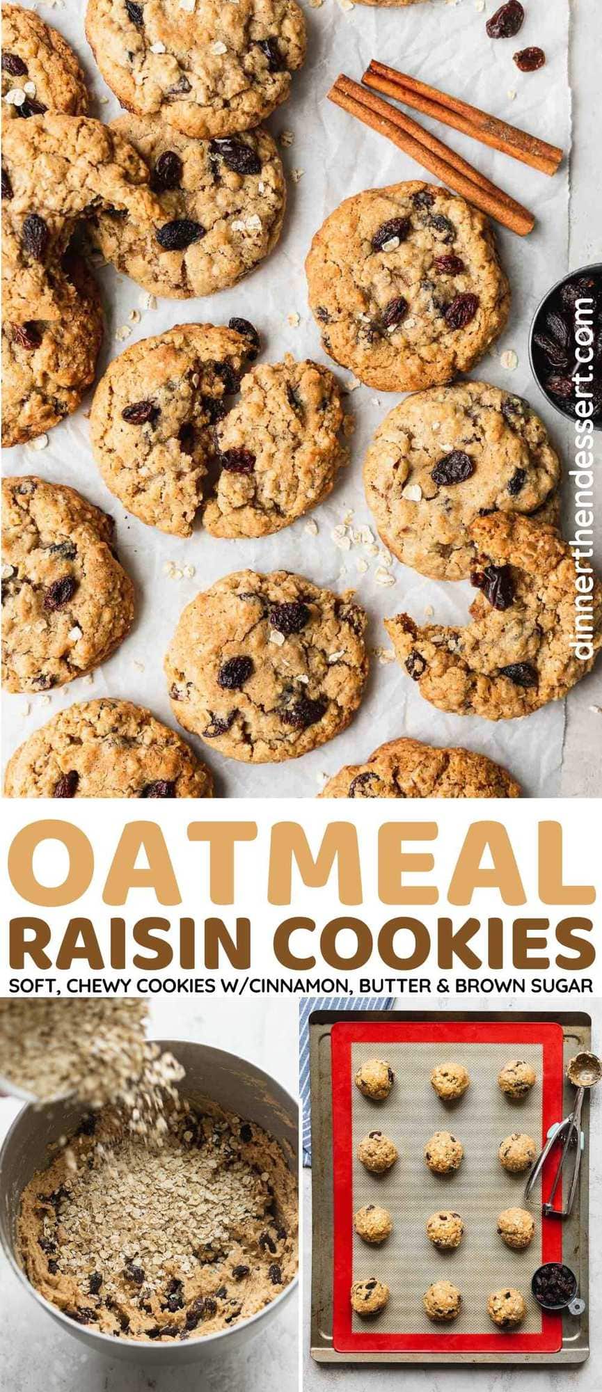 Oatmeal Raisin Cookies collage