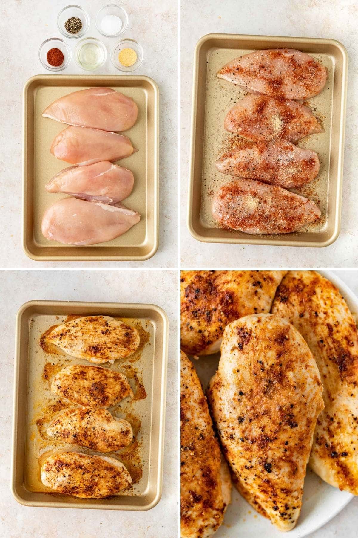 Oven Baked Chicken Breasts - Dinner, then Dessert