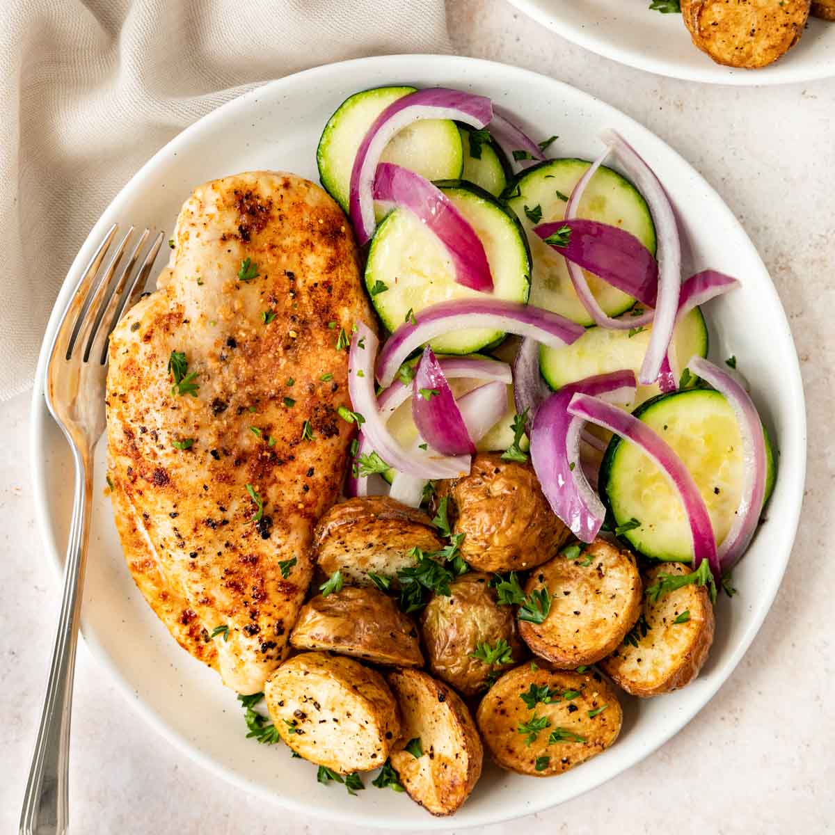 Oven Baked Chicken Breasts - Dinner, then Dessert