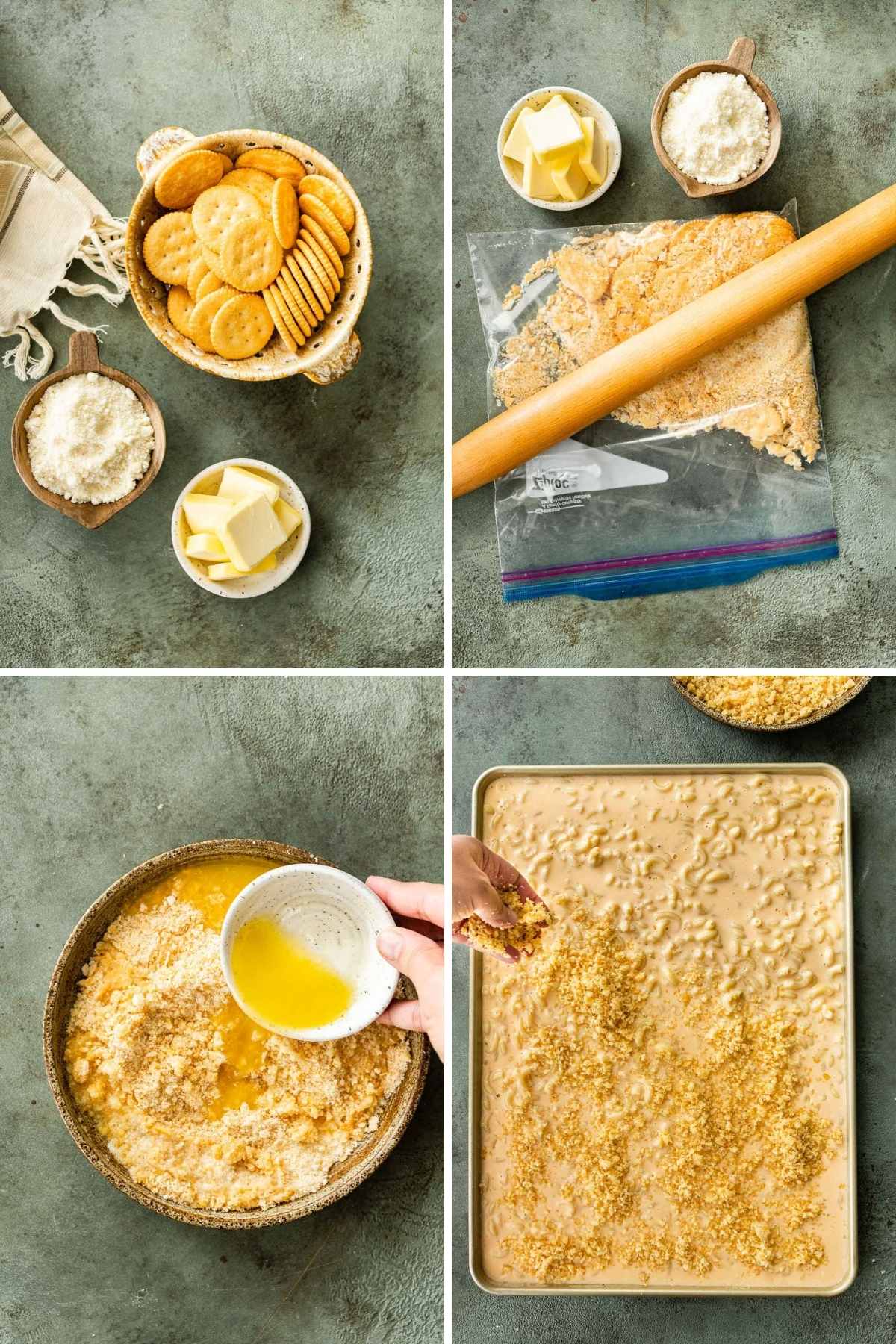 Sheet Pan Mac and Cheese collage