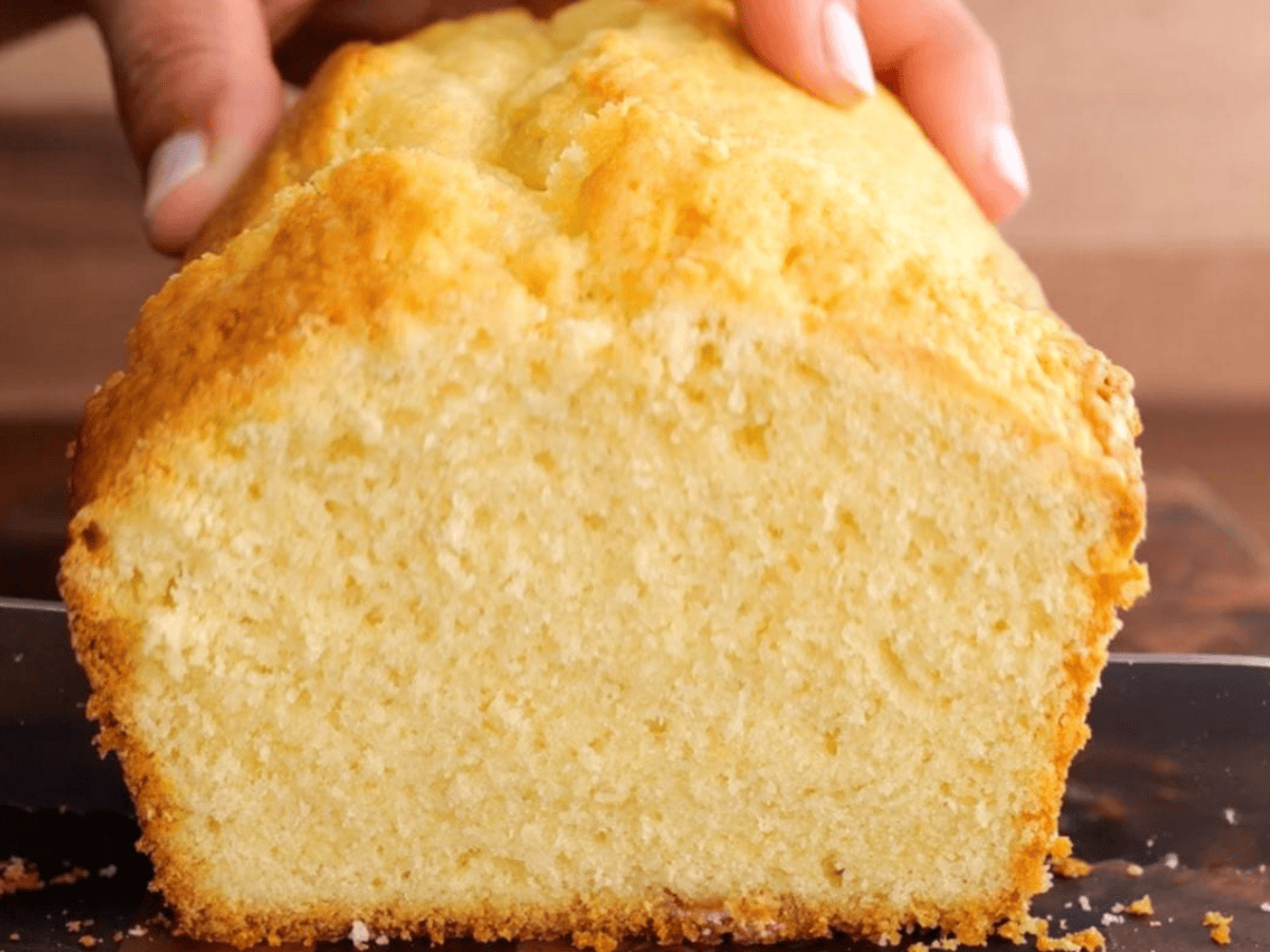 side view of cake 