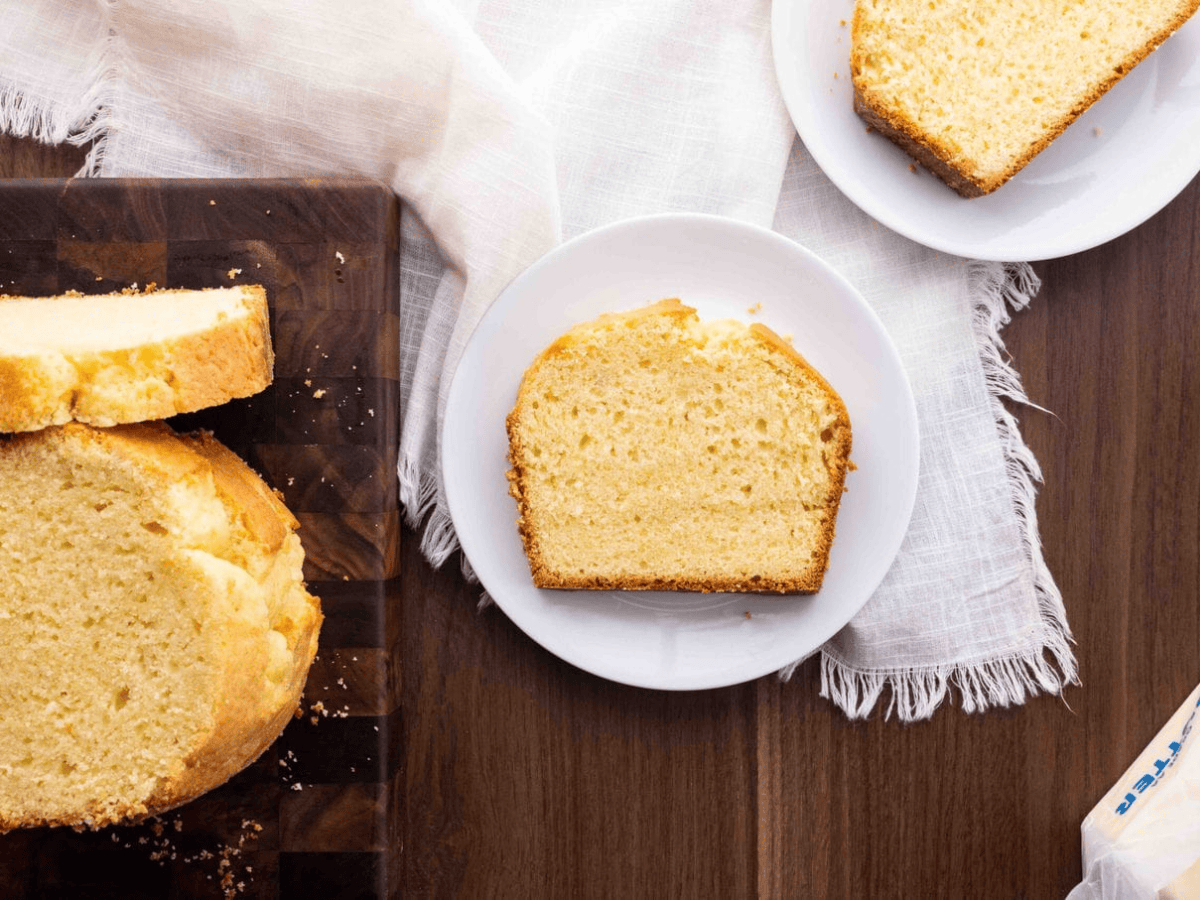 slice of cake on a plate 
