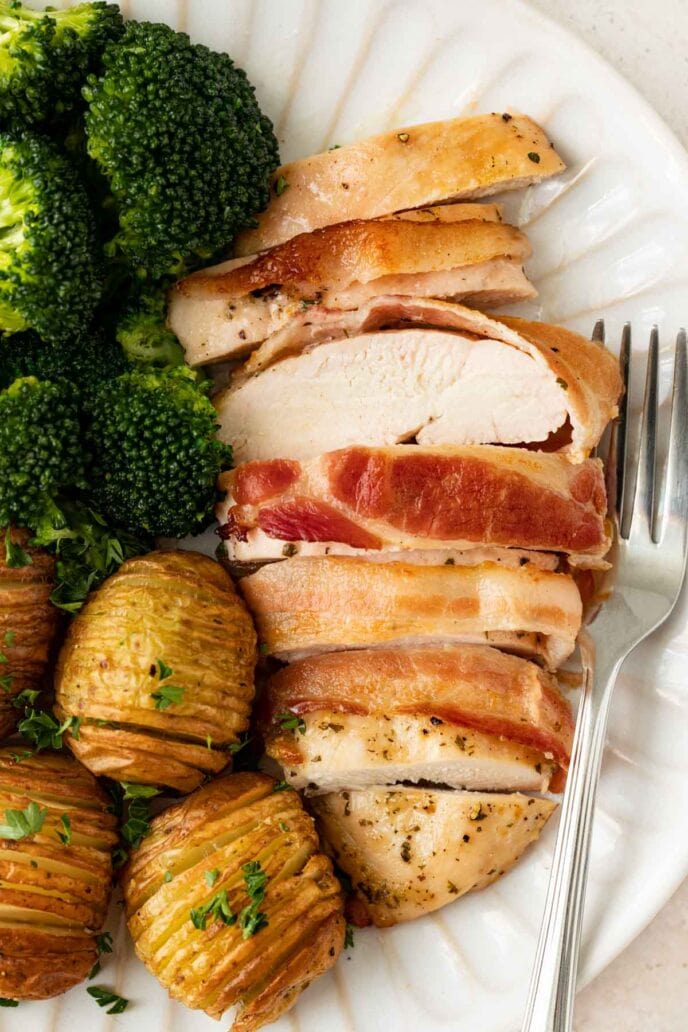 Baked Bacon Ranch Chicken Recipe - Dinner, then Dessert