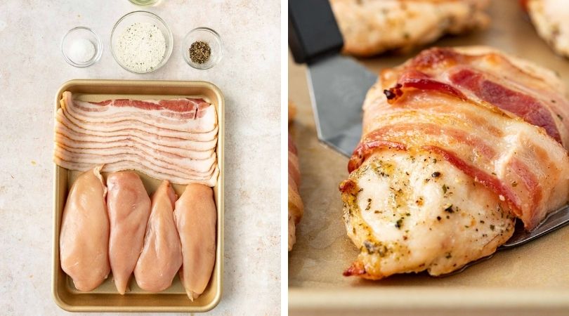 Baked Bacon Ranch Chicken Recipe - Dinner, then Dessert