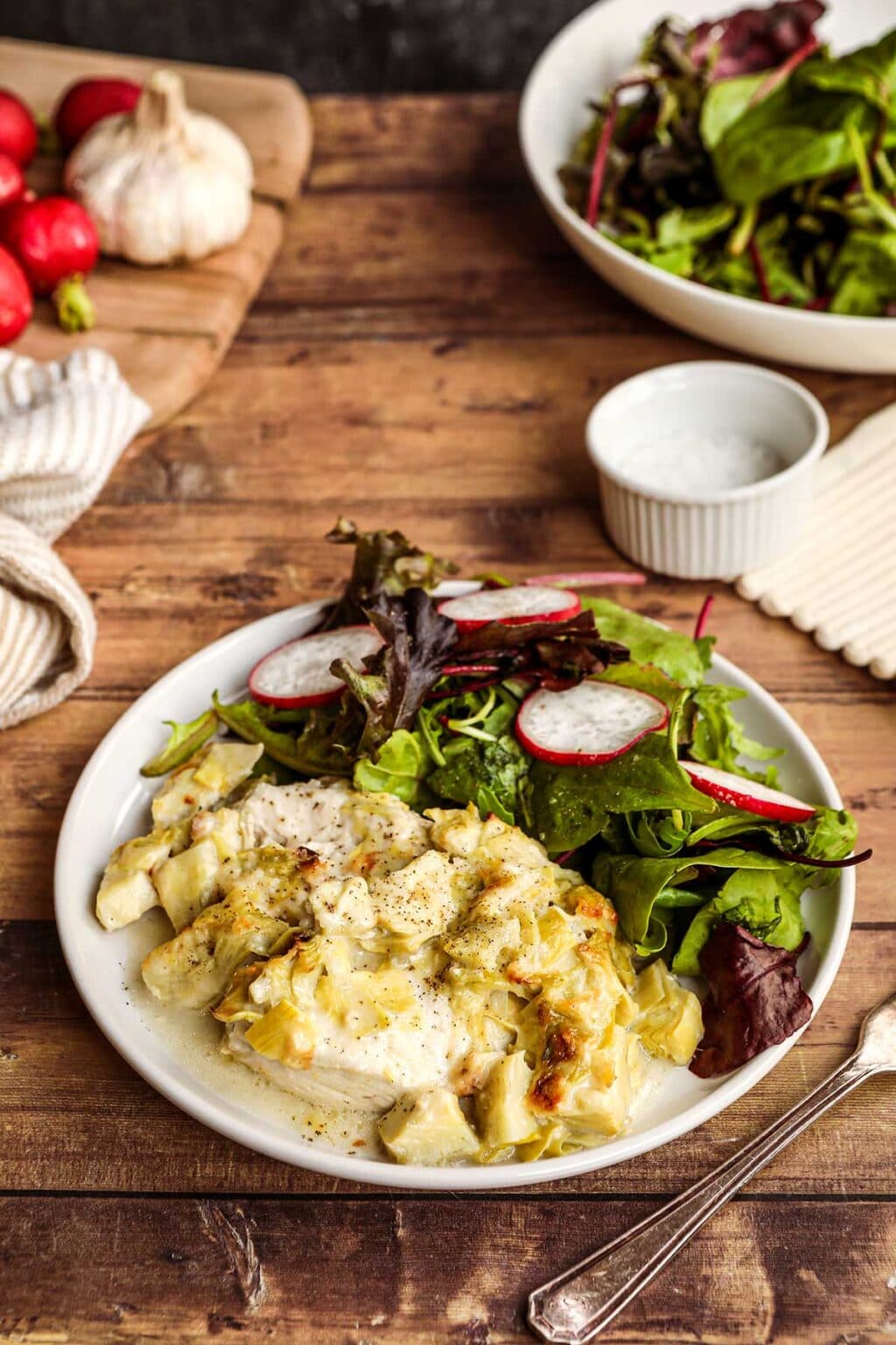 Baked Parmesan Artichoke Chicken Recipe Dinner, then Dessert