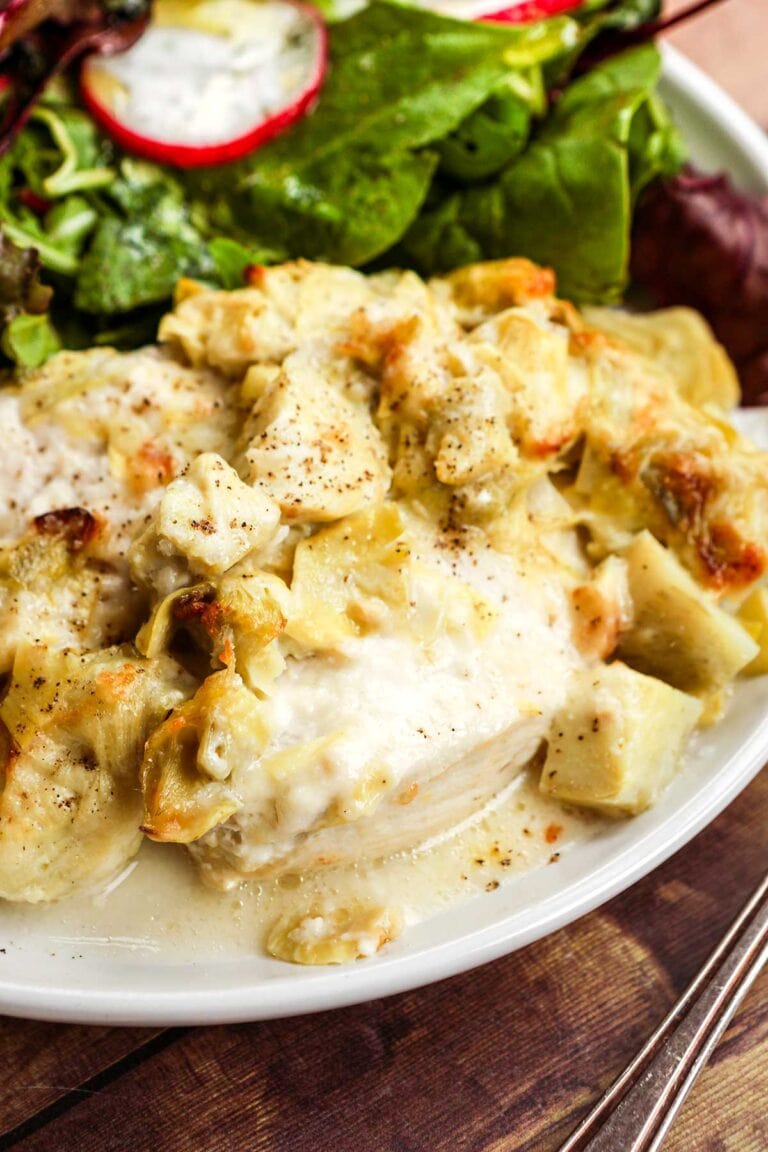 Baked Parmesan Artichoke Chicken Recipe Dinner Then Dessert 1863