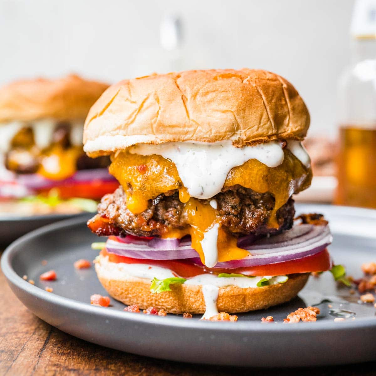 Easy Philly Cheese Steak Burgers Recipe - Dinner, then Dessert