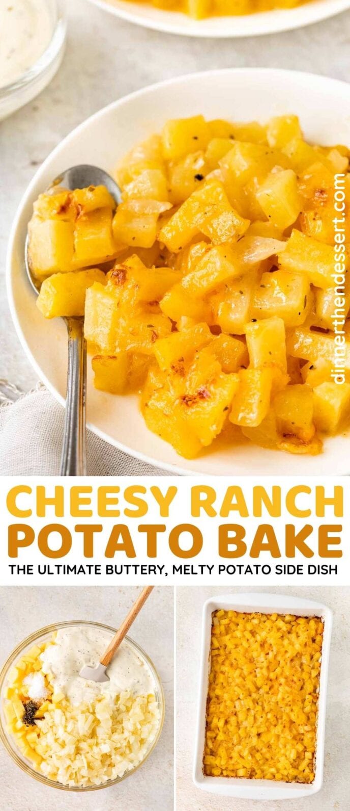 Cheesy Ranch Potato Bake Collage