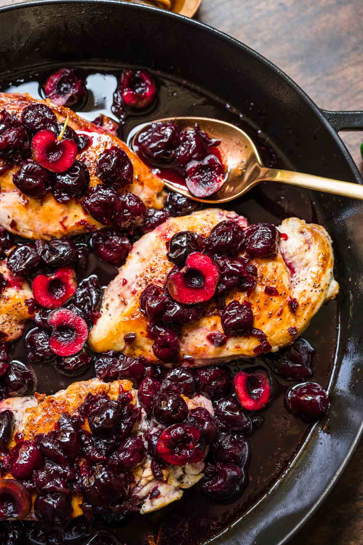 Jalapeno Cherry Chicken on serving plate