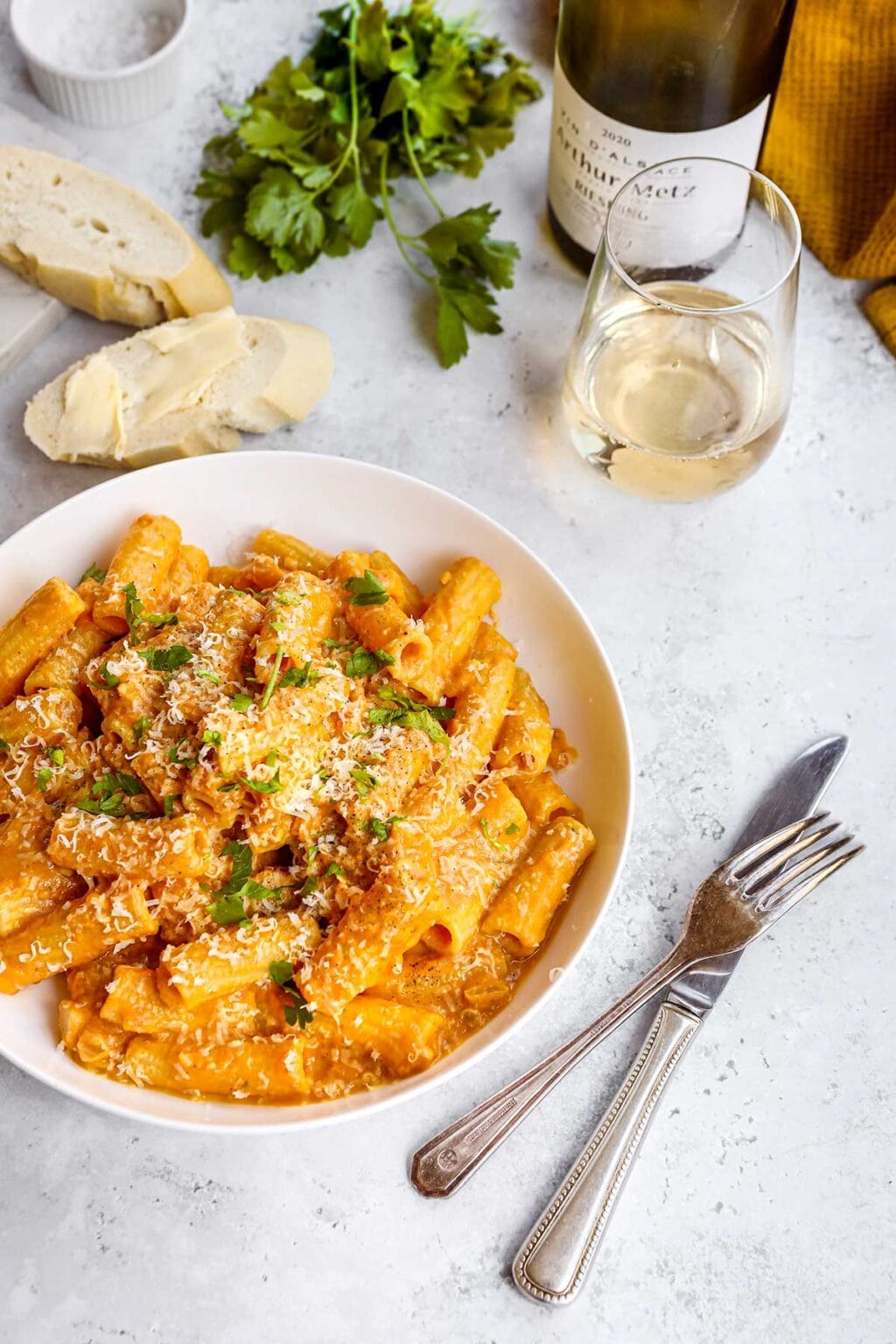 Creamy Pumpkin Pasta Recipe Dinner, then Dessert