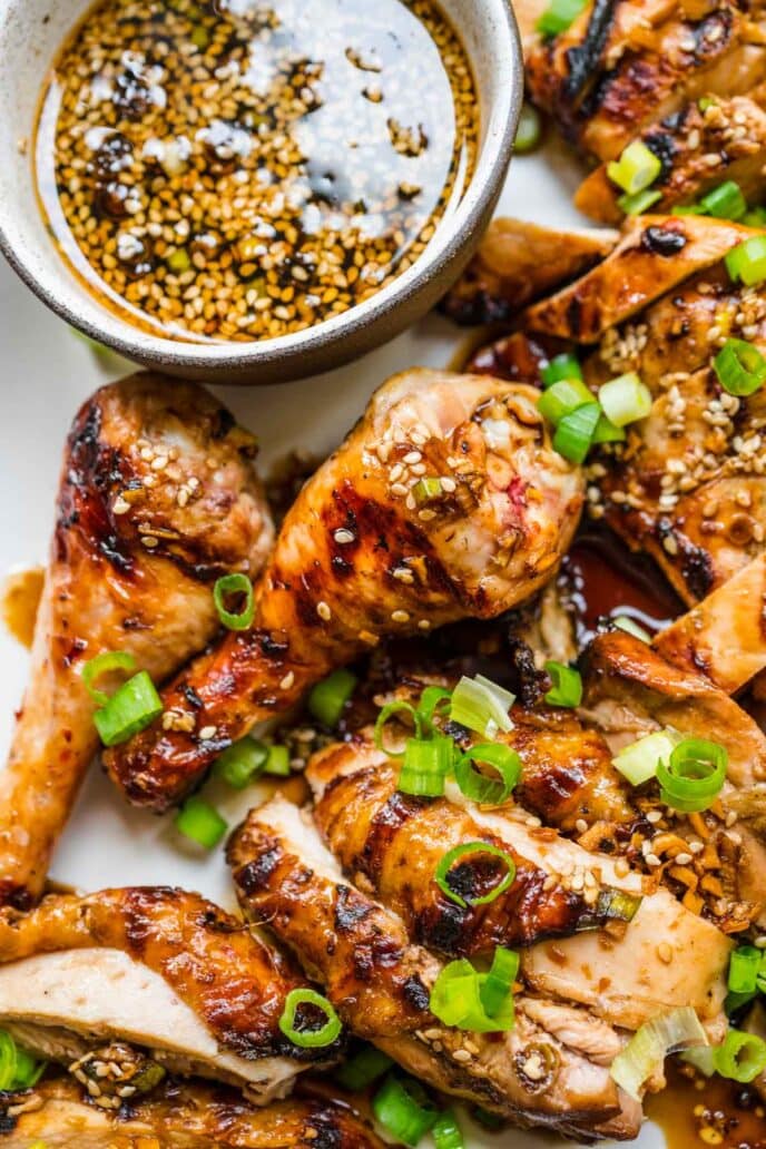 Grilled Korean Chicken Recipe - Dinner, then Dessert