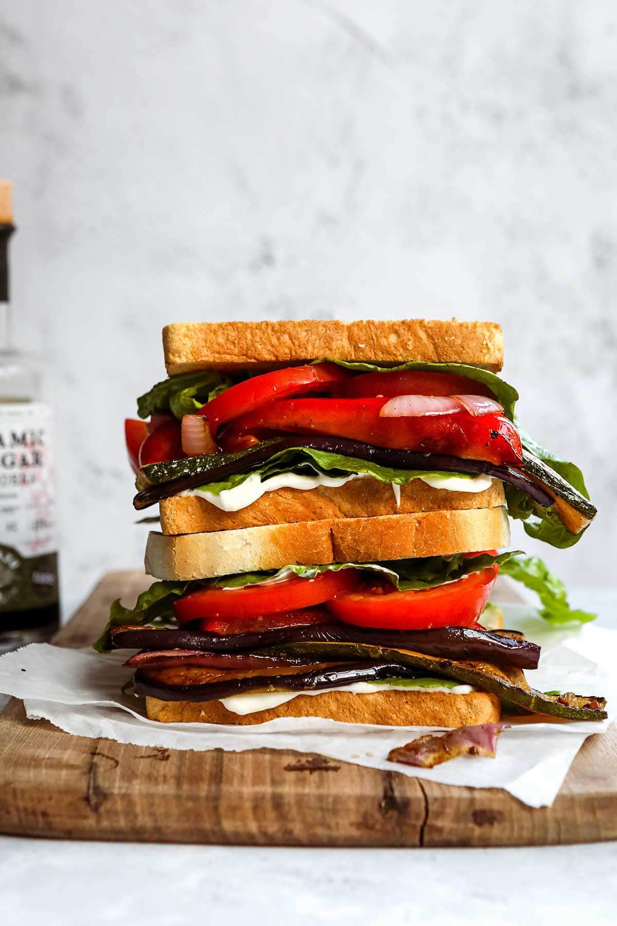 Grilled Veggie Sandwich stacked