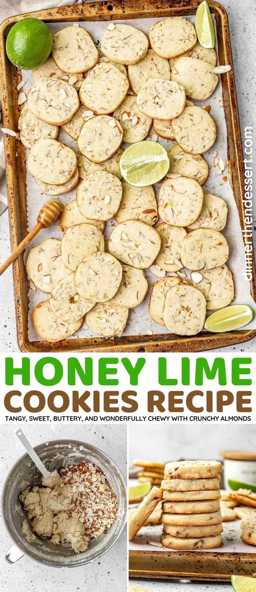 Honey Lime Cookies collage