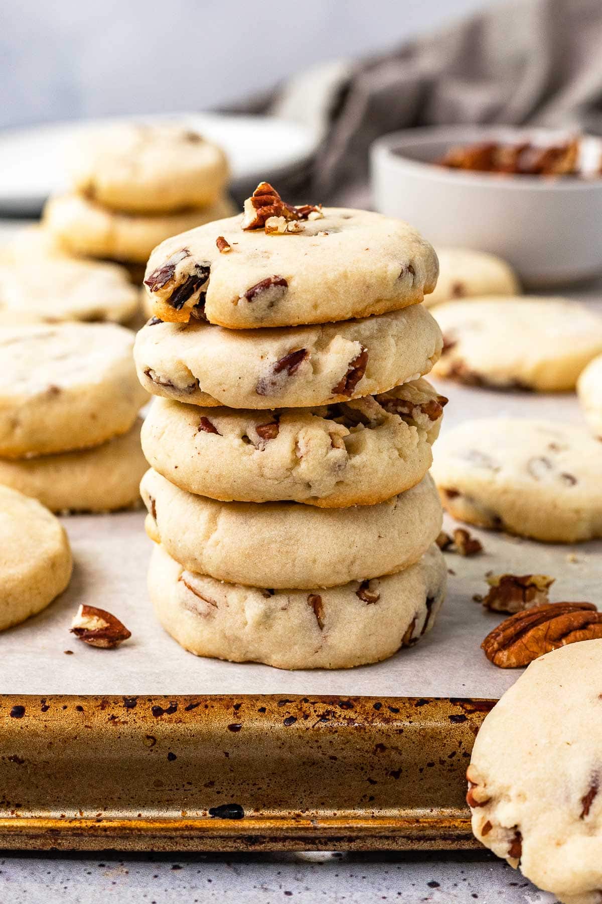 Keebler Sandies Cookies, Shortbread, Pecan, Cookies