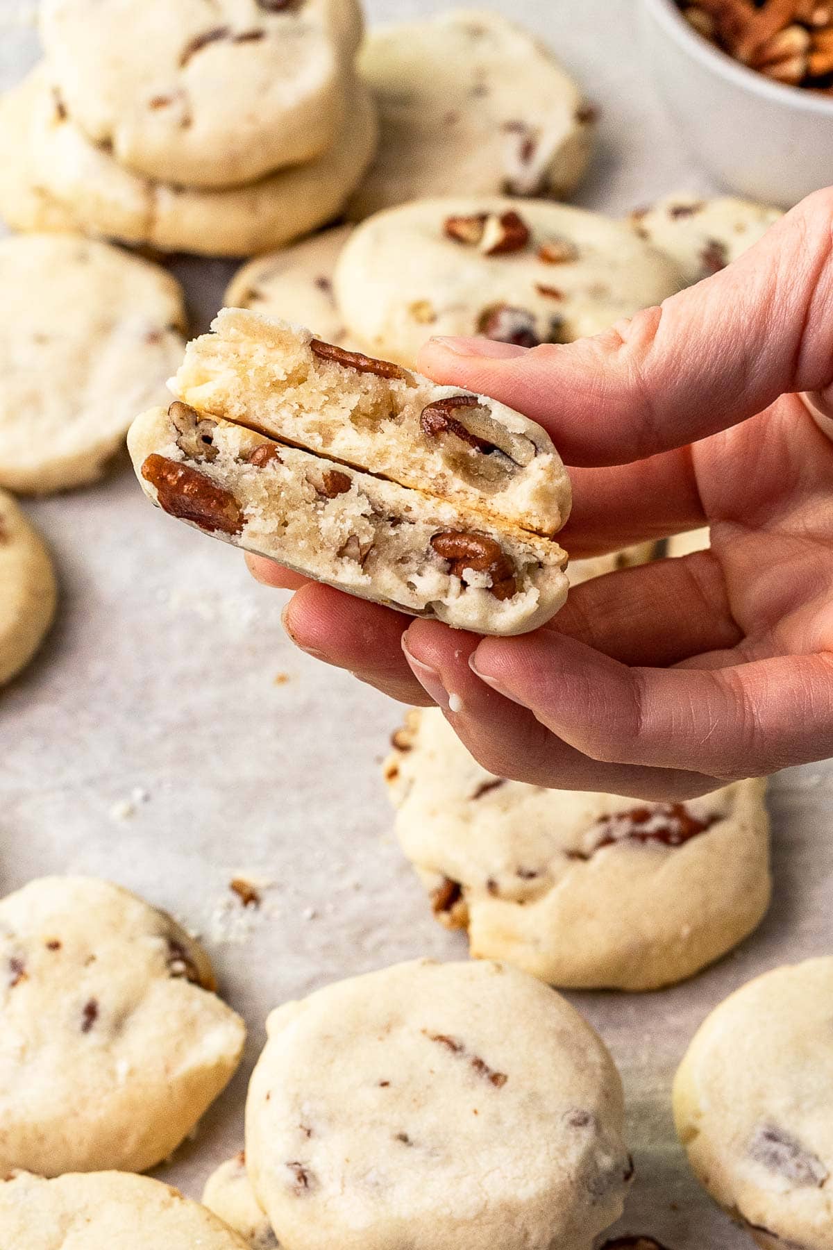 Keebler Sandies Cookies, Shortbread, Pecan, Cookies